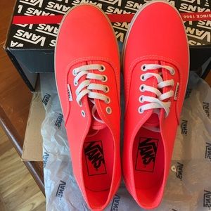 Vans Authentic Lo Pro Neon Coral Women 7